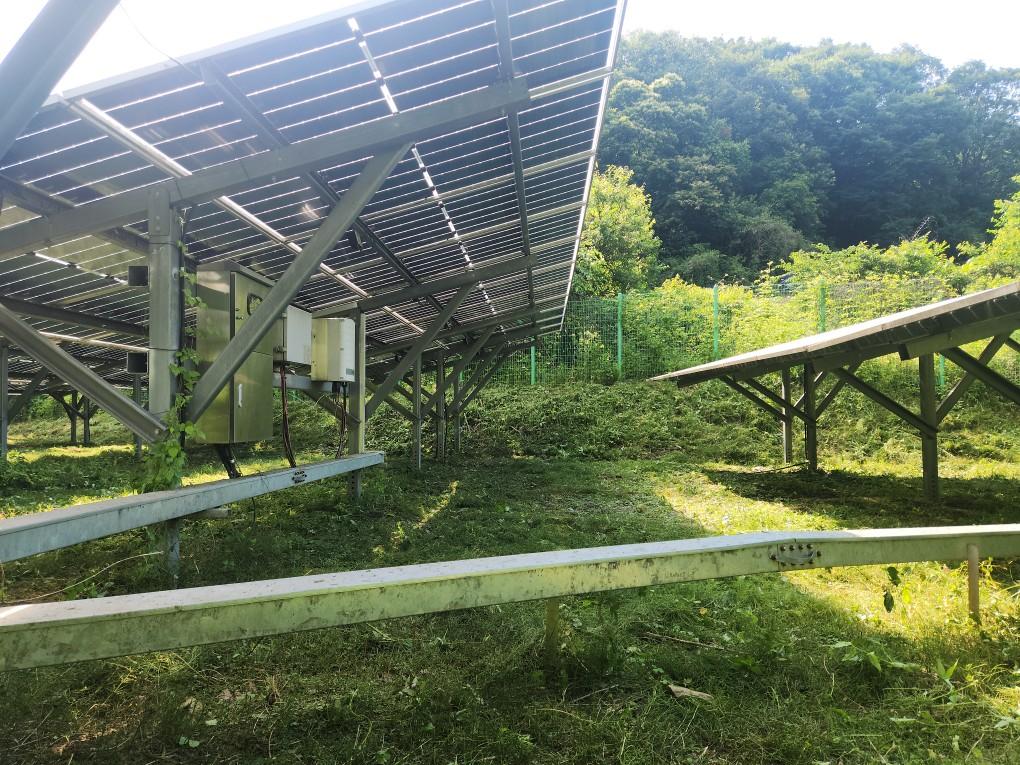 왕림리 왕왕발전소 예초 작업 후